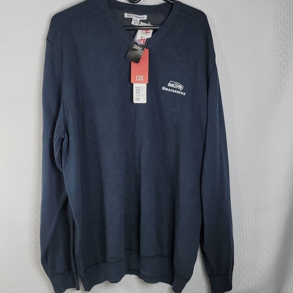 Seattle Seahawks Cutter & Buck sweater New Sz XXL - Picture 1 of 5